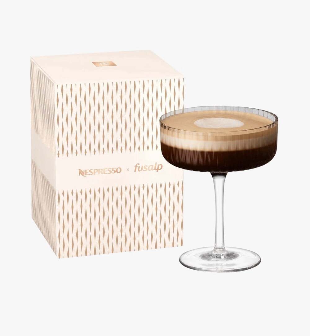 Nespresso Martini Glass Set Holiday Limited Edition BARISTA COCKTAIL Fusalp X